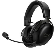 Rozbalené HyperX Cloud III Wireless čierna / Bezdrôtové slúchadlá / mikrofón / 2.4GHz / USB-C / až 120 hod