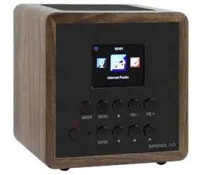 Imperial i10 tmavo hnedá / Internetové rádio / Wi-Fi / USB / budík / mobilné aplikácie