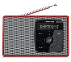 TechniSat Digitradio 2 červeno-strieborná