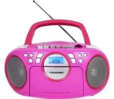 Blaupunkt BB16PK ružová / prenosné rádio / CD / USB / AUX / 3.4W
