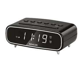 Sencor SRC 2600 B čierna / Rádiobudík / FM 