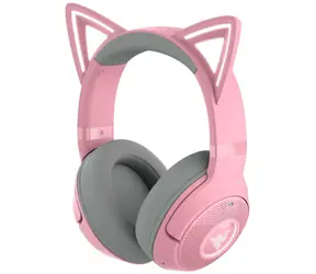 Razer Kraken Kitty V2 BT - ružové/ bezdrôtové herné slúchadlá / mikrofón / Bluetooth 5.2 / RGB