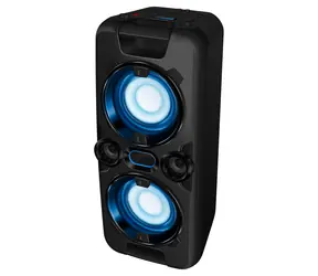 Sencor SSS 3800 čierna / bezdrôtový podsvietený reproduktor s mikrofónom / 60W / Bluetooth 2.1 / USB / 4000mAh / LCD