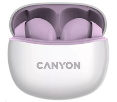 Canyon TWS-5 fialová / slúchadlá s mikrofónom / BT 5.3 / puzdro 500mAh
