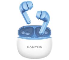 Canyon TWS-5 modrá / slúchadlá s mikrofónom / BT 5.3 / puzdro 500mAh