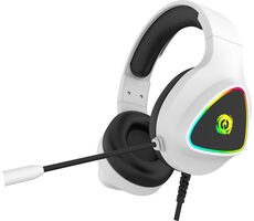 Canyon CND-SGHS6W biela / Herný headset / RGB podsvietenie / USB + 3.5mm jack / 2m