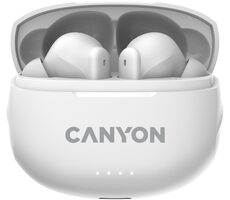 Canyon TWS-8 biela / slúchadlá s mikrofónom / BT 5.3 / puzdro 470mAh