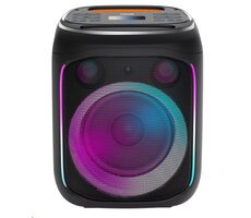 Canyon CNE-PBSP5 čierna / prenosný párty reproduktor / BT 5.0 / 40W / RGB / USB-A / microSD / AUX / 6.3mm jack / režim TW