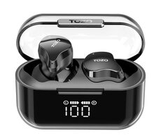 TOZO Crystal Buds čierna / Bezdrôtové slúchadlá / mikrofón / BT 5.3 / IPX8