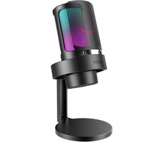 FIFINE Amplifire A8 RGB čierna / stolný mikrofón / stojan / USB