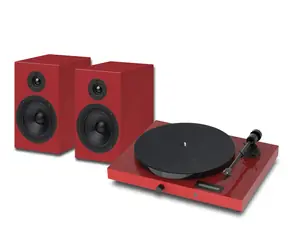 Pro-Ject JukeBox E1 HiFi Set Red / Kompletný stereofónny audio systém s gramofónom