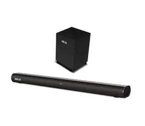 AKAI ASB 20CSW čierna / Soundbar 2.1 & Subwoofer / 80W / Bluetooth / USB / HDMI / AUX 