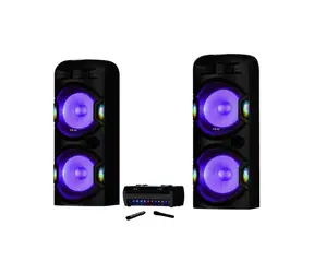 AKAI Y5 čierna / 2x Párty reproduktor / Bluetooth / USB / AUX / 550W