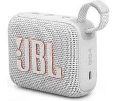 JBL GO 4 bilá / Prenosný reproduktor / Bluetooth / IP67 / výdrž 7 hodín