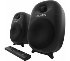Majority D80 Bookshelf čierna / Reproduktory / 2.0 / 80W / Bluetooth 5.3 / USB / AUX