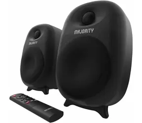 Majority D80 Bookshelf čierna / Reproduktory / 2.0 / 80W / Bluetooth 5.3 / USB / AUX
