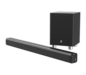 Majority K2 čierna / 2.1 soundbar / 150W / Bluetooth 5.3 / USB / AUX / RCA / optický vstup