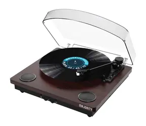 Majority Moto Turntable hnedá / Gramofón / 33 & 45 & 78 RPM / Bluetooth 5.3 / USB / RCA