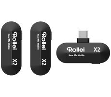 Rollei Hear:Me Mobile X2 / Klopový mikrofón (2x vysielač + 1x prijímač) / USB-C