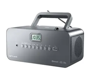 Rozbalené - Muse M-30 BT čierna / Prenosné rádio / FM / MW / PLL / CD / USB / Bluetooth / AUX / rozbalené