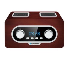 Rozbalené - Blaupunkt PP 5.2BR hnedá / prenosné rádio / FM / AUX / hodiny / diaľkový ovládač / 3-4 hodiny prevádzky / rozbalené