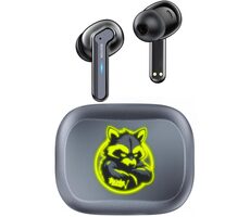 Buxton BTW 8200 RACCOON šedá / bezdrôtové slúchadlá / mikrofón / Bluetooth 5.4 / ANC / IPX6