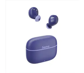 HAMA Freedom Buddy II modrá / Bluetooth slúchadlá / štuple / USB-C / mikrofón