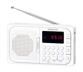 Sencor SRD 216 biela / Digitálne rádio / FM / BT / USB / SD 