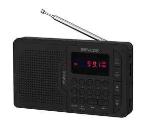 Sencor SRD 216 čierna / Digitálne rádio / FM / BT / USB / SD 