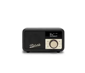 Roberts Radio Revival Petite 2 Black / Prenosné rádio / DAB+ a FM / USB-C / BT / LCD Displej / 3.5mm 