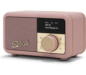 Roberts Radio Revival Petite 2 Pink / Prenosné rádio / DAB+ a FM / USB-C / BT / LCD Displej / 3.5mm 