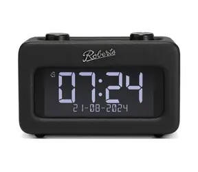Roberts Radio Revival Rest Black / Rádiobudík / DAB+ a FM / USB-A / BT / LCD Displej / 3.5mm 