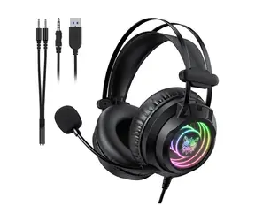 ONIKUMA X80 čierna / Herné slúchadlá / USB / jack 3.5 mm / RGB / mikrofón