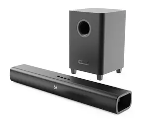 Majority Naga 60 PLUS čierna / 2.1 soundbar / 120W / Bluetooth 5.0 / USB / AUX / RCA / optický vstup
