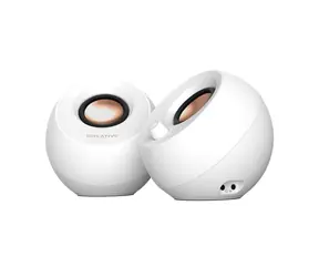 Rozbalené - Creative Labs Pebble Pre biela / reproduktory / RGB / 2.0 / Bluetooth 5.3 / 20W / USB-C / rozbalené