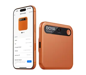 Boya Notra oranžová / Zvukový záznamník s AI prekladačom / 64GB / 24h / BT / Wi-Fi / USB-C