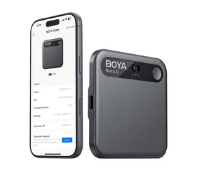Boya Notra čierna / Zvukový záznamník s AI prekladačom / 64GB / 24h / BT / Wi-Fi / USB-C