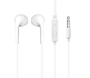 Dudao X10S drôtové slúchadlá do uší biela / s mikrofónom / 3,5 mm mini jack / kábel 1.15 m