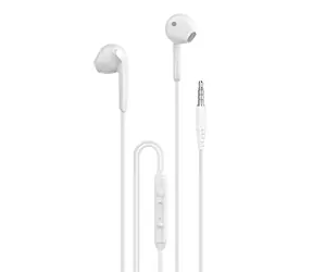 Dudao X3 drôtové slúchadlá do uší biela / s mikrofónom / USB-C / 1.2 m