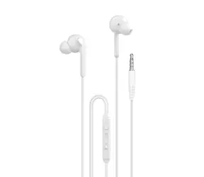 Dudao X3 drôtové slúchadlá do uší biela / s mikrofónom / 3.5 mm jack 