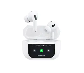Dudao U19 TWS / bezdrôtové slúchadlá do uší / LED displej / Bluetooth 5.3 / biela
