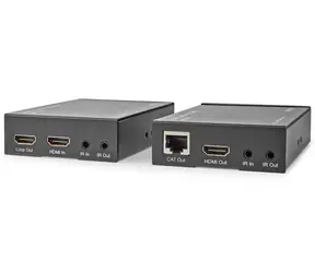 Nedis VREP3480AT extender HDMI po UTP CAT6 / 4K @ 60Hz / 18 Gbps / IR return / do 60 m