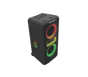 Klipsch New York čierna / Bluetooth párty reproduktor / 150 W / BT 5.2 / RGB / AUX / USB / IPX4 / mikrofón