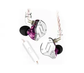 KZ ZSN Slúchadlá s mikrofónom (Silver/Purple)