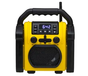 Adler AD 1911 čierno-žltá / Stavebné rádio / FM / AUX / BT 5.1 / IPX54