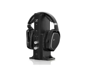 Rozbalené - Sennheiser RS 195-U čierna / bezdrôtový headset / RF + 3.5 mm / rozbalené