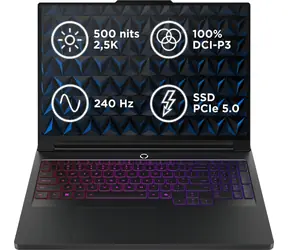 Lenovo Legion Pro 7 16IAX10H čierna / 16" WQXGA / Intel Core Ultra 9 275HX / 32GB / 2TB SSD / RTX 5070Ti 12GB / W11H