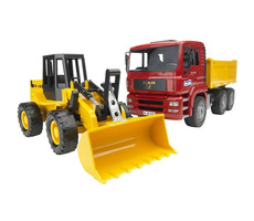 Bruder 02752 Nákladné auto MAN TGA s čelným nakladačom FR130 / 1:16 / od 3 rokov