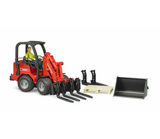 Bruder 02191 Nakladač Schäffer Hoflader 2034 s figúrkou