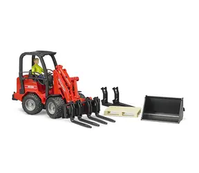 Bruder 02191 Nakladač Schäffer Hoflader 2034 s figúrkou / 1:16 / od 4 rokov